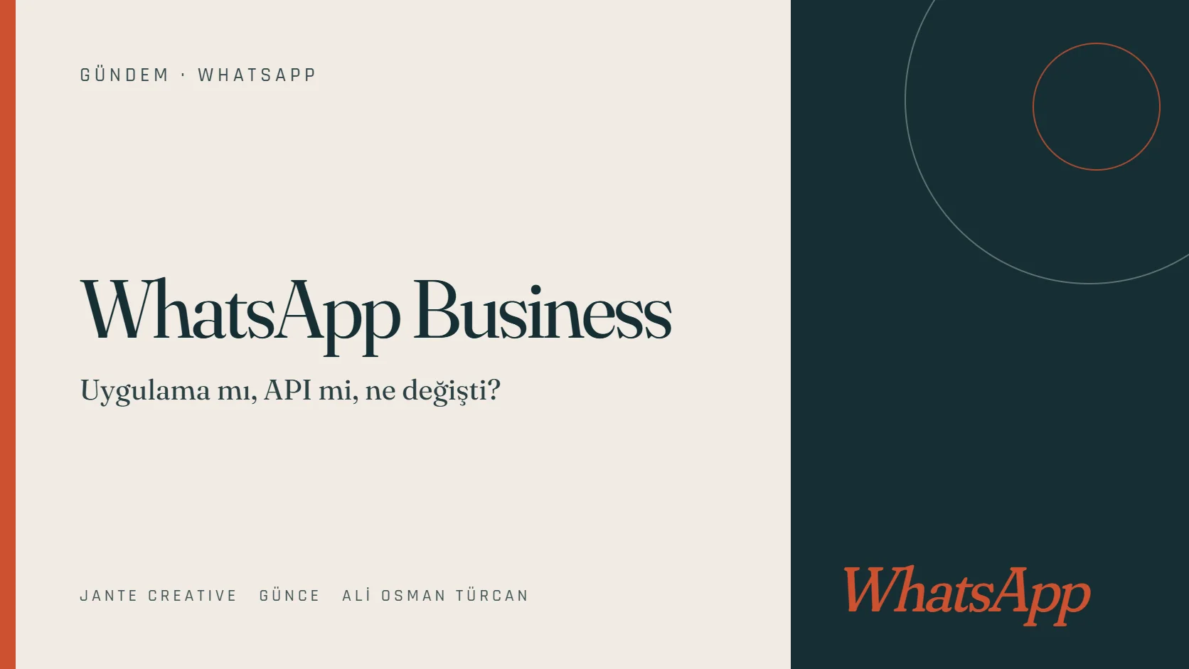 WhatsApp’tan müşteri karşılarken size hangisi yeter? kapak görseli (Jante Creative)