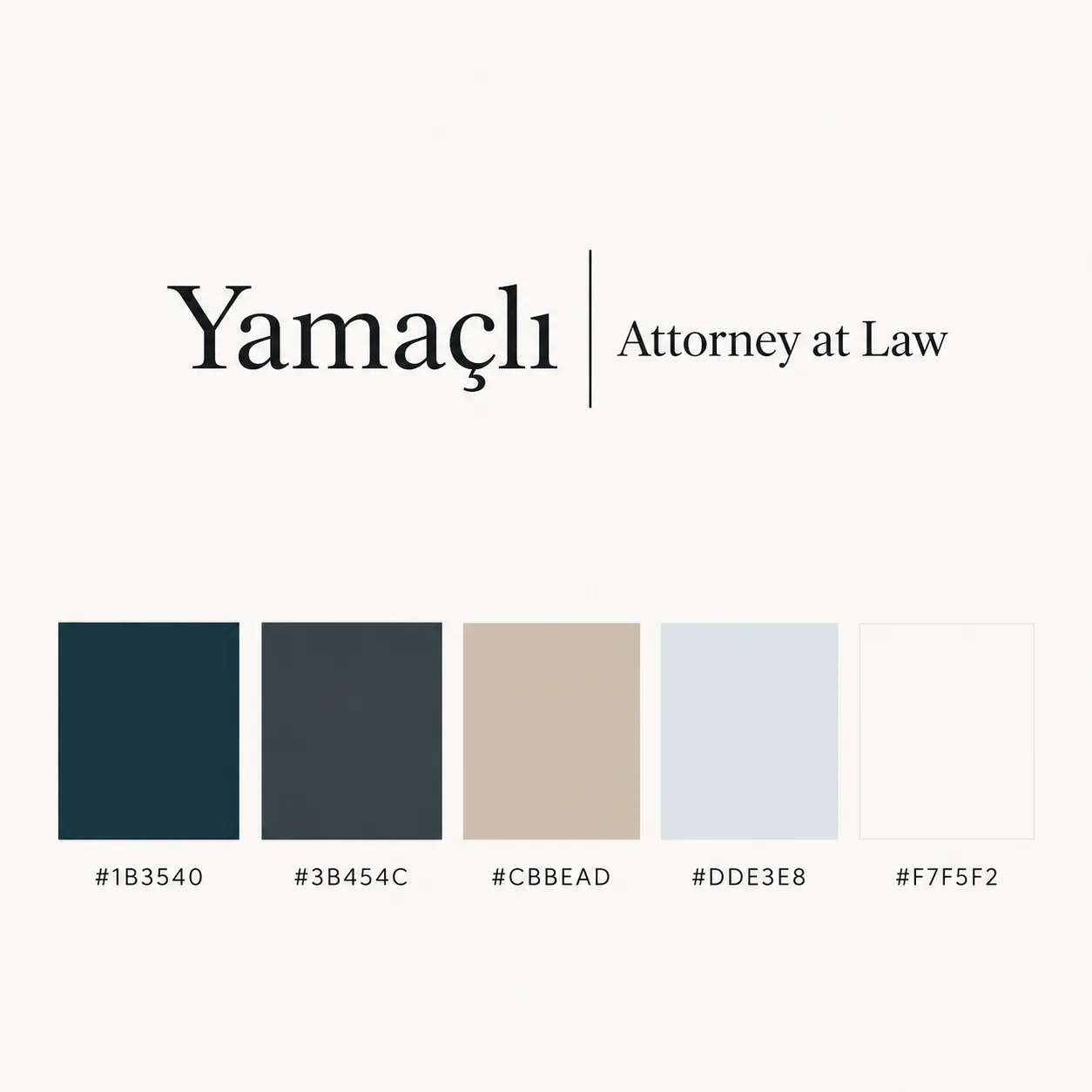 Yamaçlı Hukuk Bürosu — Brand Identity